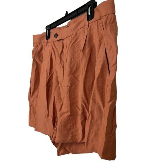 Banana Republic Women's Size 16 Pleated Orange Zip Fly NWT Shorts Blousy Dressy - Picture 8 of 16